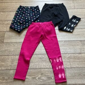 GAP Kids Leggings Set - Pink, Black, Smiley Face